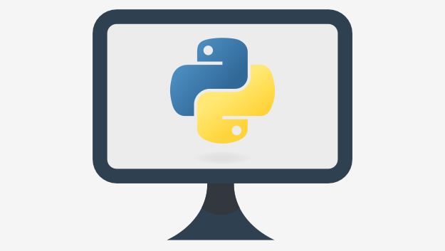 Python logolu bir bilgisayar ekranı