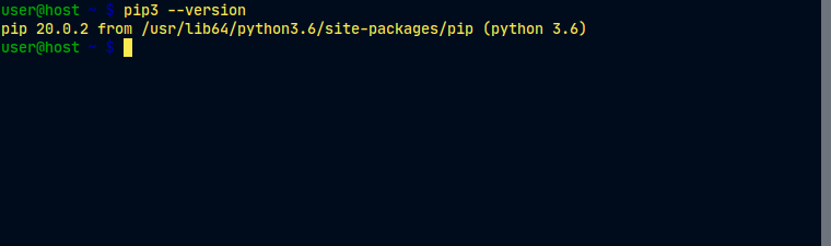 pip --version, python 3.6